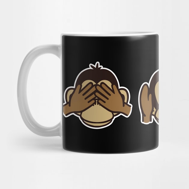 Three monkeys by Designzz